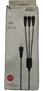 PORTRONICS KONNECTSPYDR 31 (3-in-1 MultiFunctional Cable)